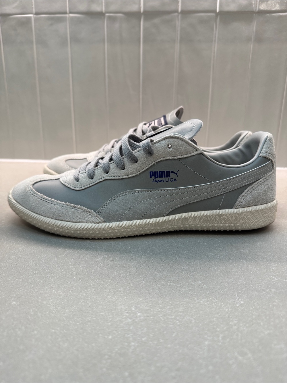 Puma Super Liga OG Retro Gray Suede Leather Men’s Size 11 With Box - Picture 5 of 10
